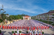 Trường THCS Him Lam tưng bừng khai giảng năm học mới  2023 – 2024