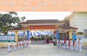Thông báo tuyển sinh lớp 6 năm học 2025 - 2026