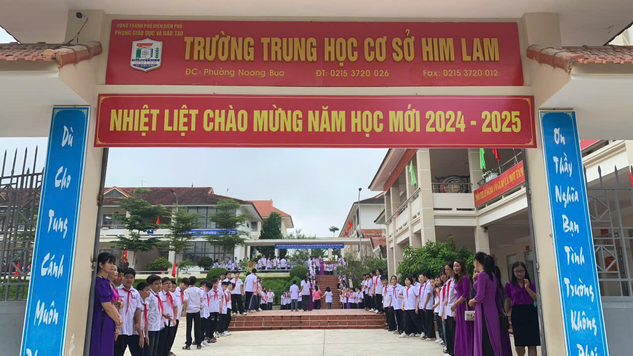 Trường thcs Him Lam hân hoan ngày tựu trường